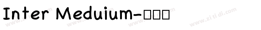 Inter Meduium字体转换